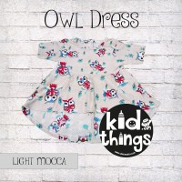 Owl dress (mocca)